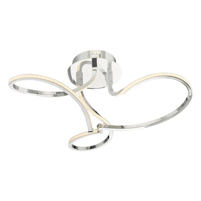 Delphine 3-Light LED Semi Flush Mount
