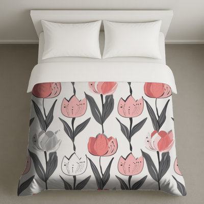 Tulip Bedding Floral Duvet Cover Scandinavian