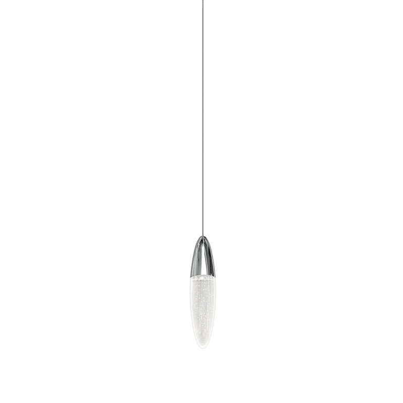 Sultana 1 - Light LED Single Pendant, Polished Brass/White