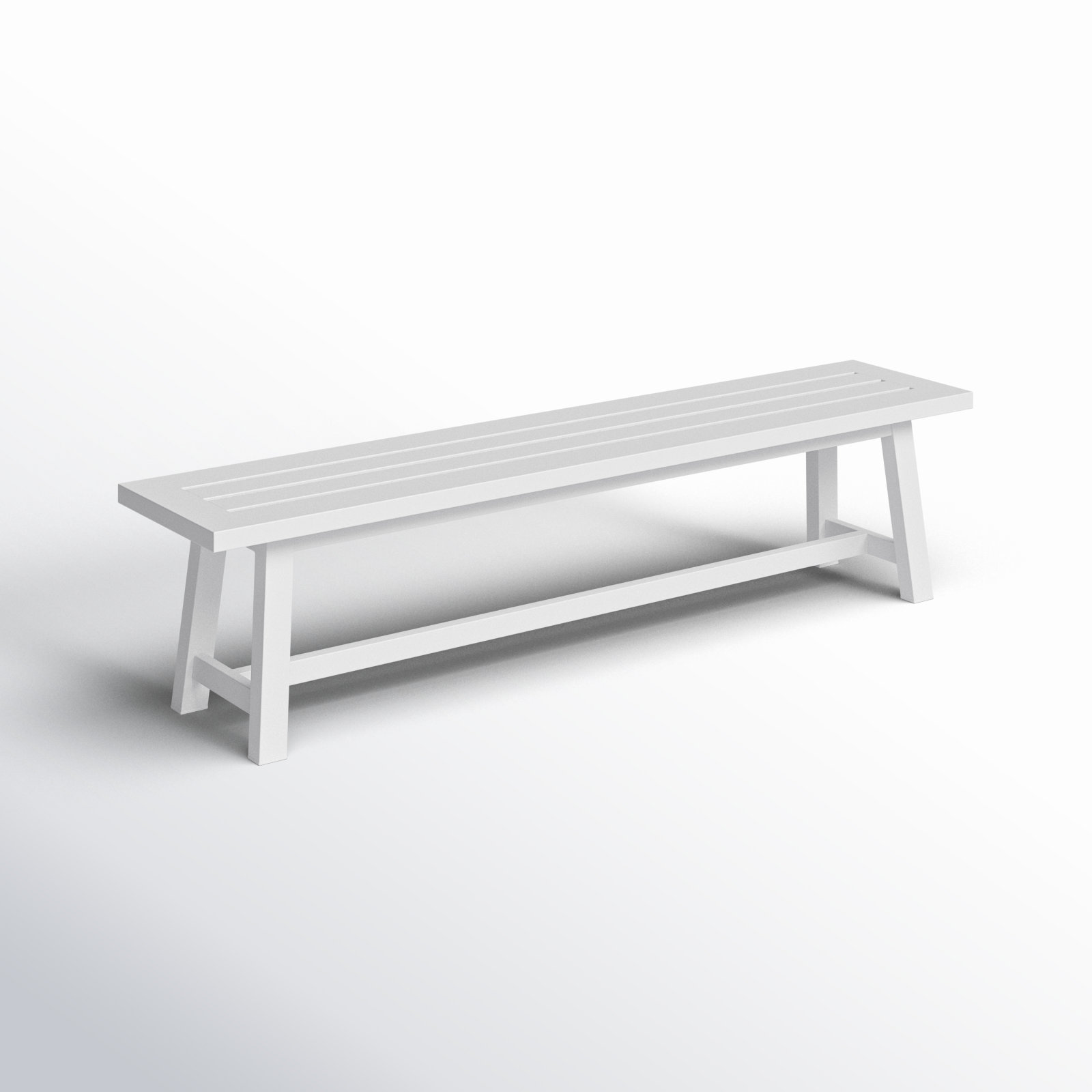 Avalynne 76'' Aluminum Outdoor Bench