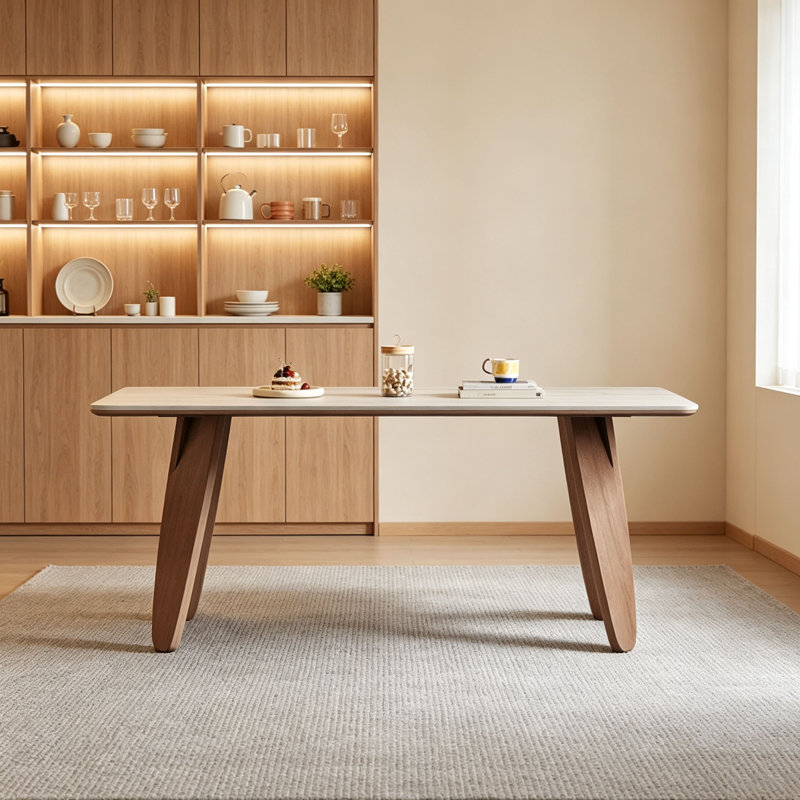 Table en dalles de noyer Wabi-Sabi, 29.5" H x 55.1" W x 31.5" D