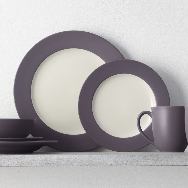 Noritake Colorwave Rim Dinner Plates, 11", Plum