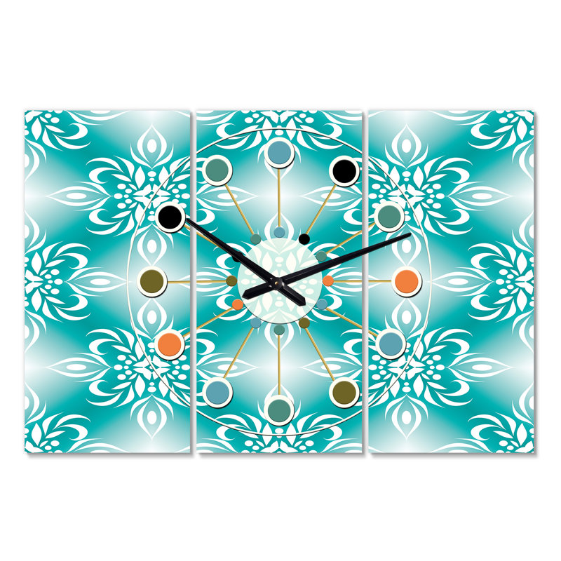Horloge murale rétro surdimensionné Mid-Century