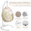 Balancelle suspendue avec support et coussin Arcella Capacité de 330 lb-796976898-771276197