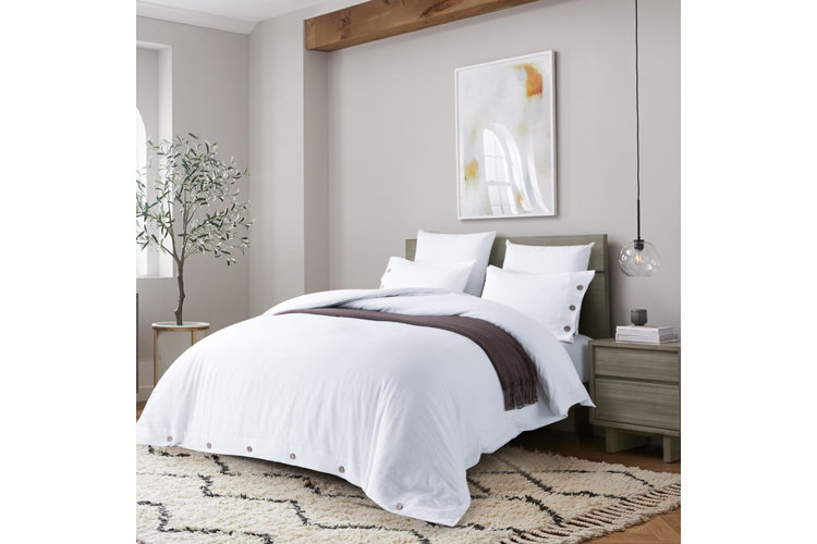 white linen duvet cover