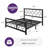 Mauppin Metal Slat Bed-101141596-101141598