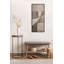 Curved Grid Abstract on Neutral Linen by The Creative Bunch Studio Framed Canvas Wall Art Print
