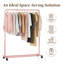 Portant à vêtements standard avec tablettes de rangement, range-vêtements sur roulettes-688287174