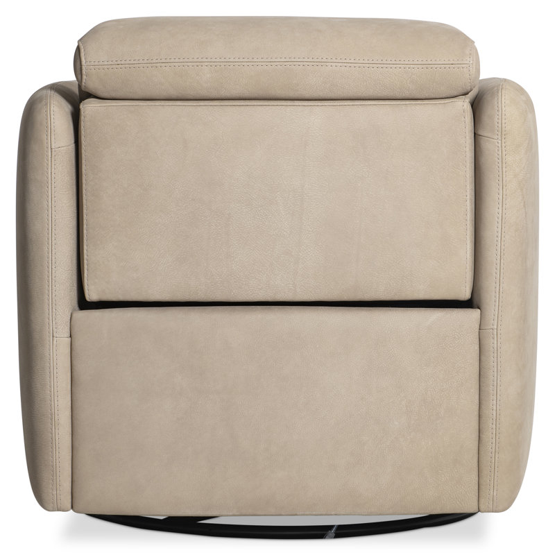 Fauteuil pivotant en cuir Bernhardt Livvy, Leather