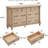Ojaswi Farmhouse 7 - Drawer Dresser, Wood Rustic Dresser Chest of Drawers with 2 Size Drawers for Bedroom, Living Room-113032513