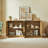 Rattan 4-Door Buffet Cabinet, Boho Sideboard, Large Credenza For Living Room, Hallway, And Kitchen Storage