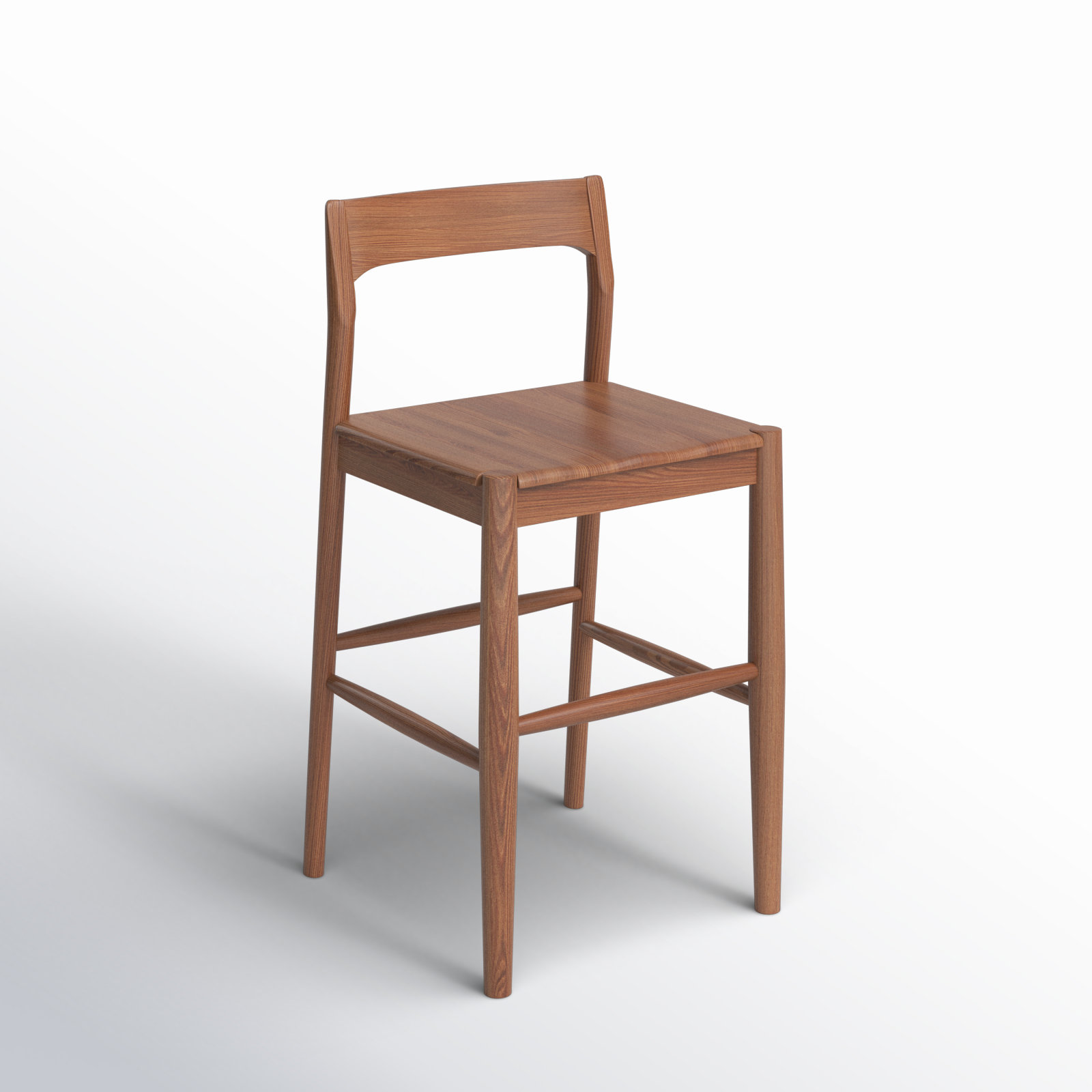 Krieger Bar and Counter Stool, Brown, Bar Stool (30" Seat Height)
