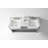 60'' Double Bathroom Vanity with Carrara Marble Top-1203711240