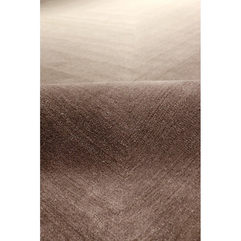 Tapis brun / ivoire touffeté Rodeo, Rectangle 8 pi 9 po x 11 pi 9 po