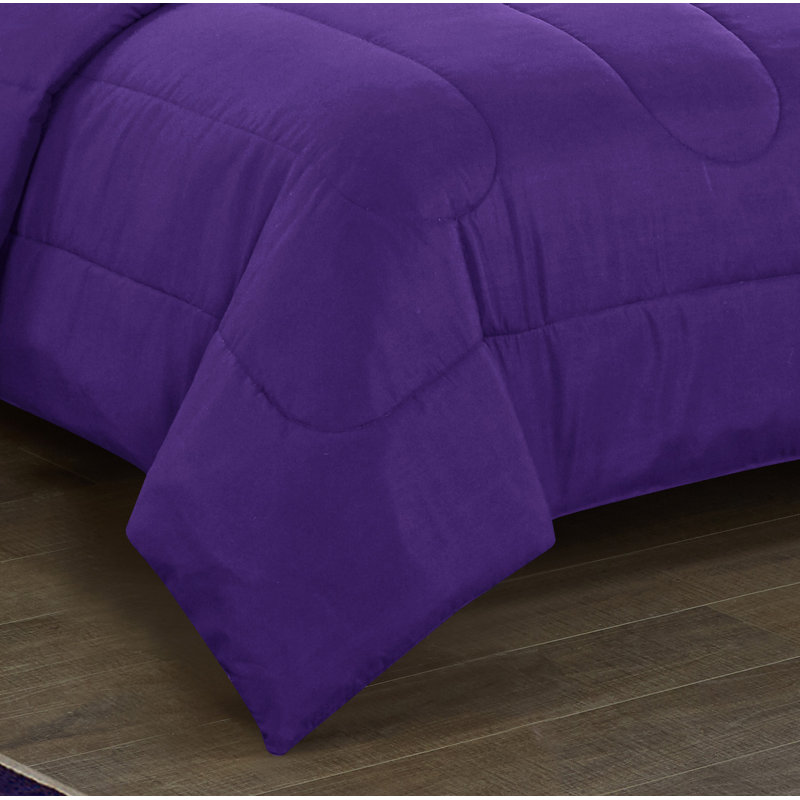 ConCo Polyester Machine Woven Comforter, Twin Comforter + 1 Sham, Lavender