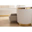 Table de chevet 2 tiroirs Laura Gold
