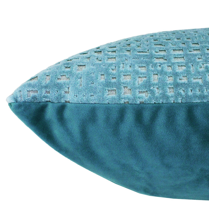 Divna Feather Throw Pillow, Denim, 16" x 30"