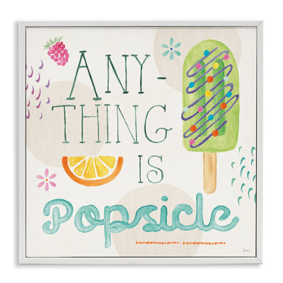 Anything Is Popsicle Framed Giclee Art by Veronique Charron