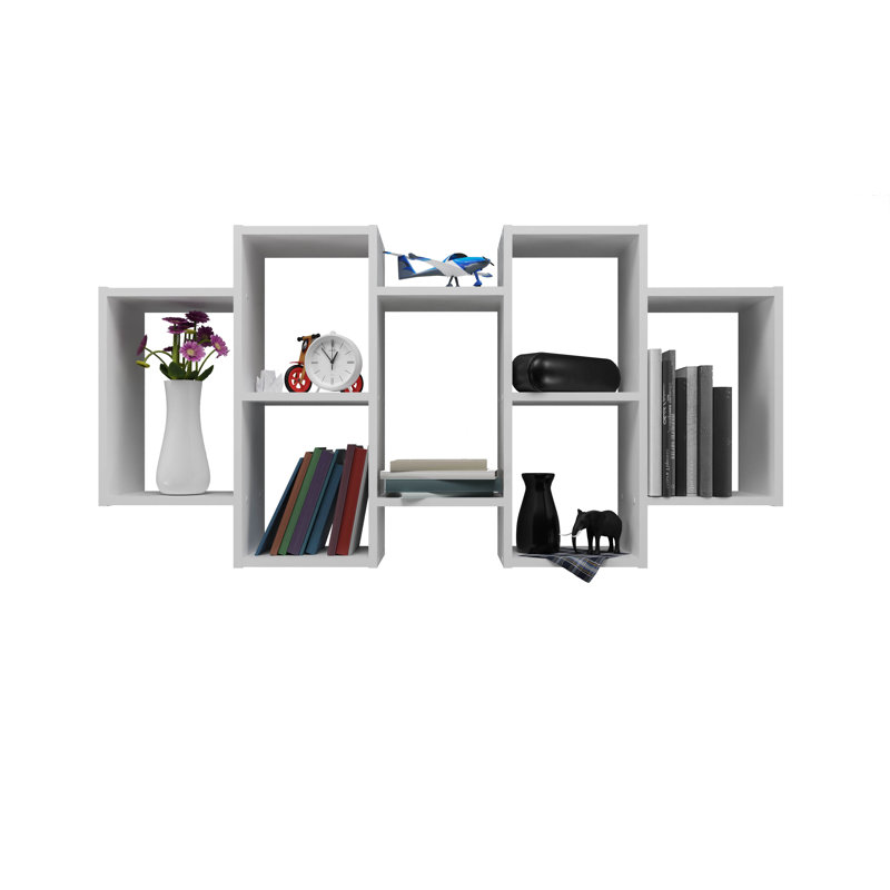 Fatyma 7 Piece Accent Shelf, White
