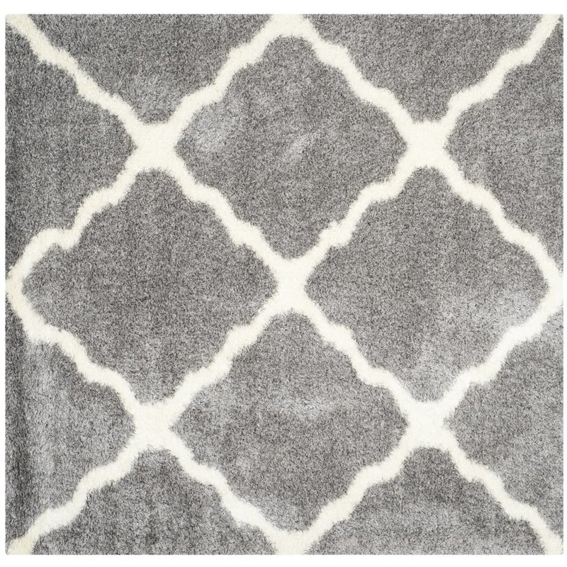 Bertl Shag Performance Geometric Rug, Square 6'7"