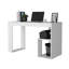 Bureau d'écriture blanc à deux tablettes