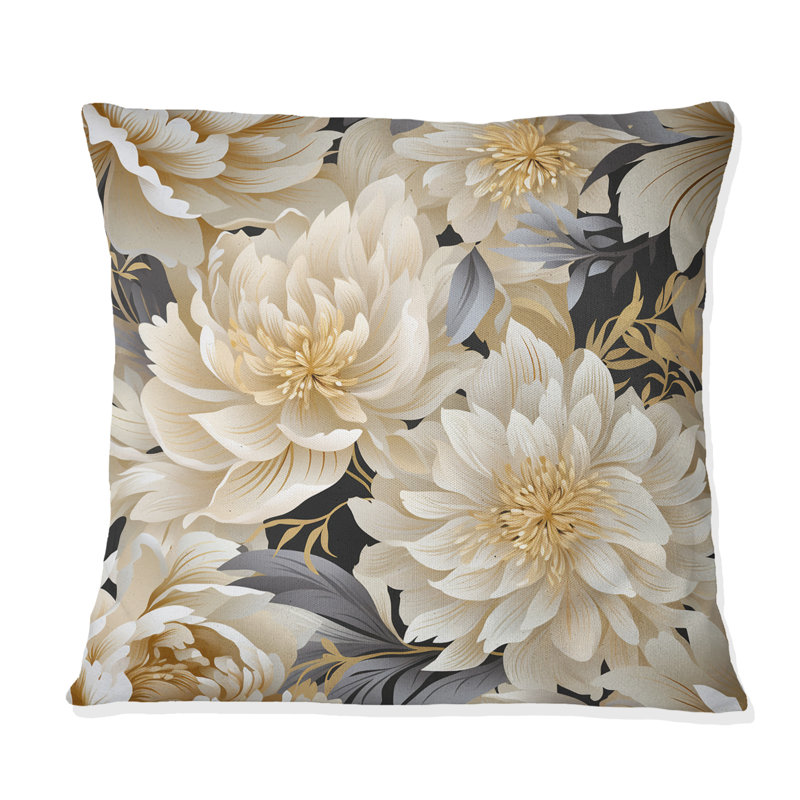 Coussin Beige, H 18 po x l 18 po