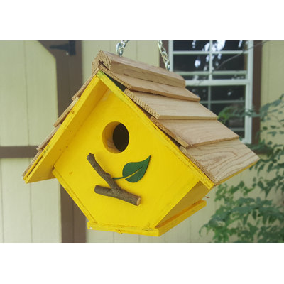Mihran 7'' H x 8'' W x 7'' D Hanging Birdhouse