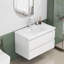 Ensemble de meuble-lavabo avec lavabo et 2 grands tiroirs