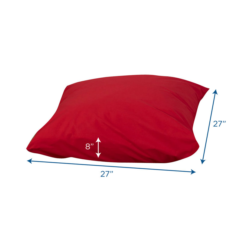 27" Cozy Floor Pillow, Red