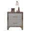 Table de chevet moderne ultrabrillante avec 2 tiroirs silencieux-404218354