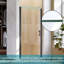 Landin 1850mm H Hinged Frameless Shower Door with Clear Glass-1950549632