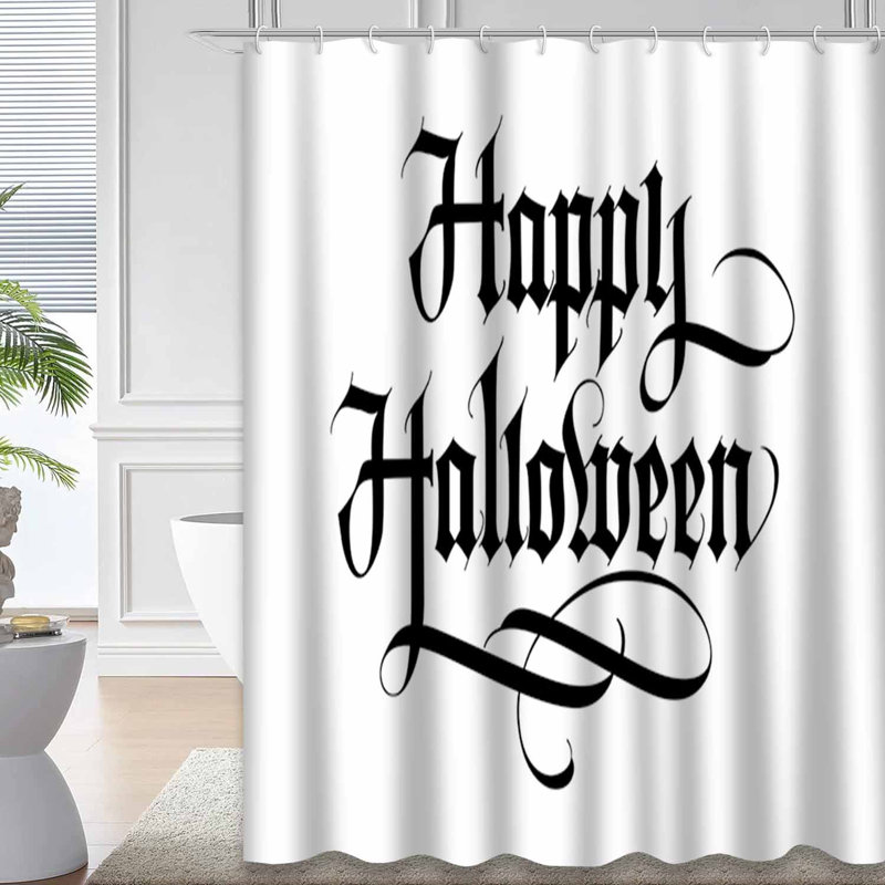 Rideau de douche Happy Halloween, L 72 po x l 72 po
