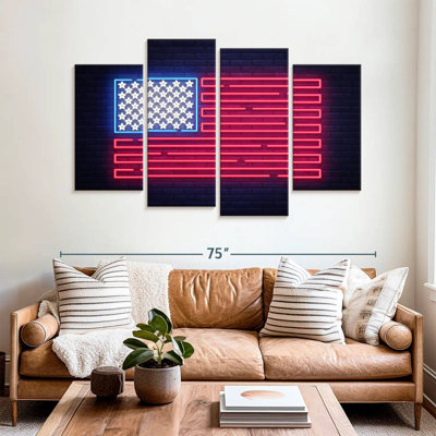 Enseigne néon Borges USA