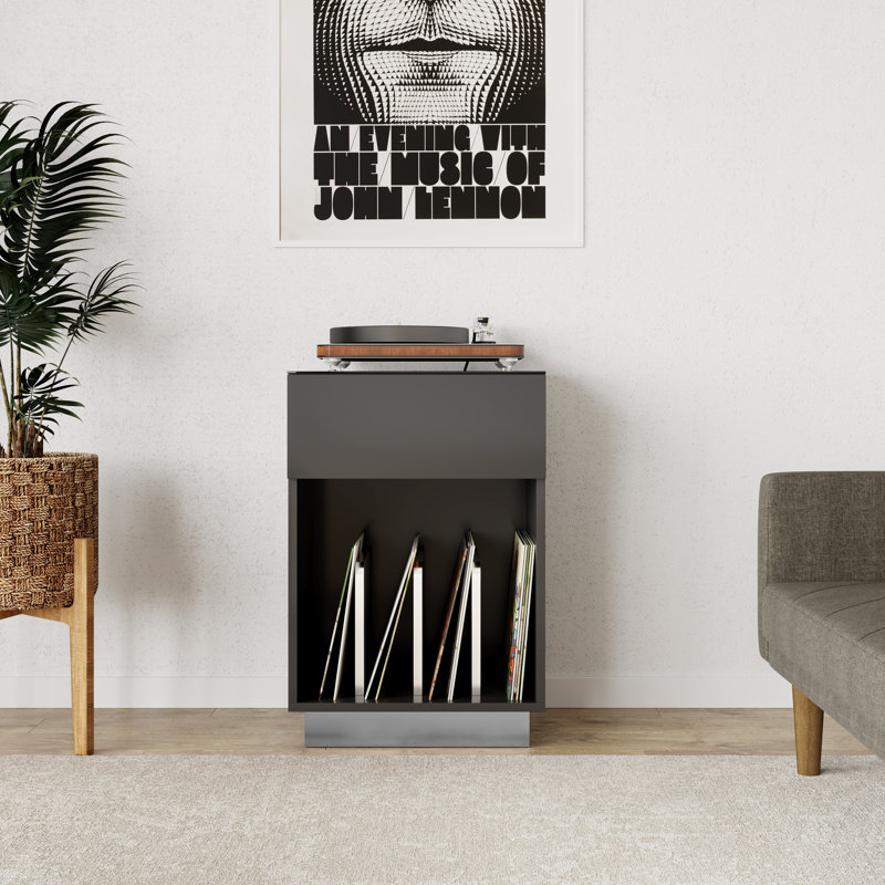 76.2cm H Media Cabinet, Grey