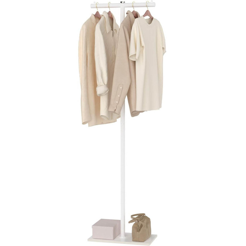 Metal Freestanding Coat Rack, White