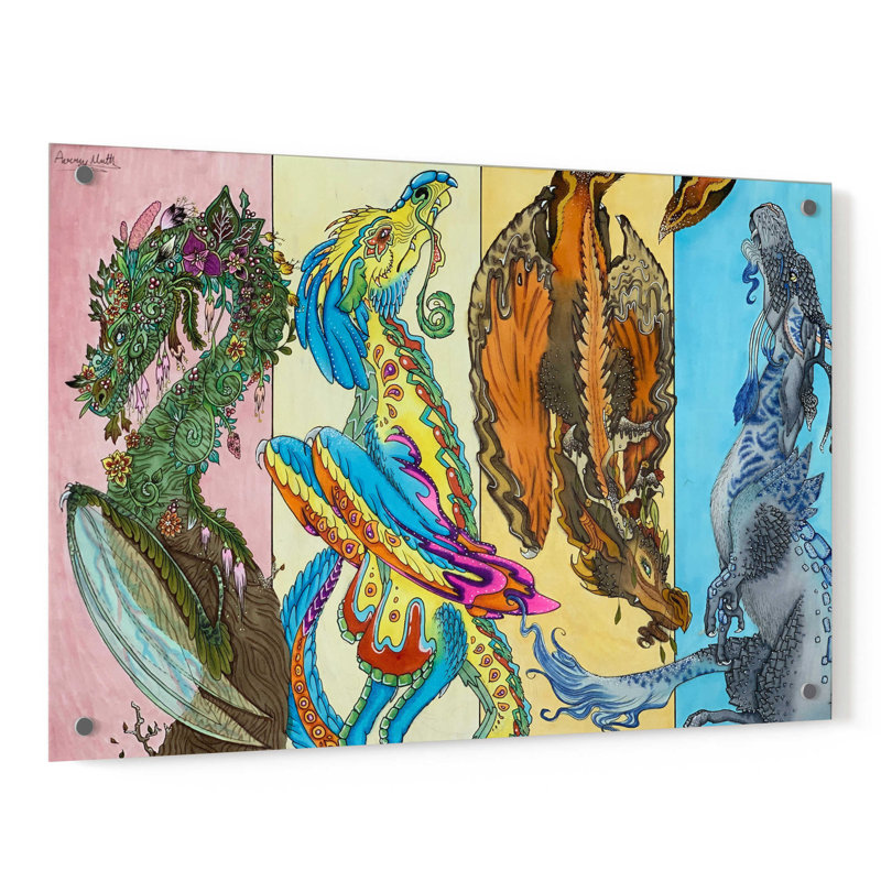 The Four Seasons - Unframed Graphic Art, 24" H x 36" W x 0.2" D