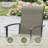 Petterson 6 Person Rectangular Patio Dining Set With Stackable PVC-coated polyester Chair-573861965