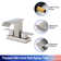 Centerset 2-handle Bathroom Faucet with Drain Assembly