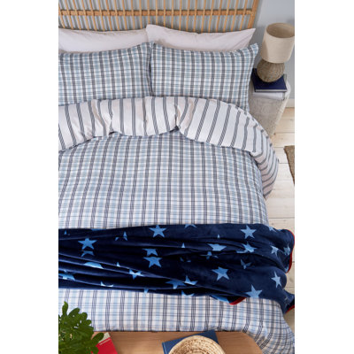 Jones Check Brushed Cotton Duvet Cover Set