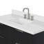 Meuble-lavabo mural simple 49 po avec comptoir à quartz blanc pur 1,5 po Mulloy-1279696482-1279696483