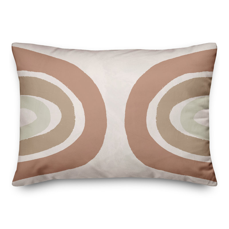 Coussin décoratif sépia arc-en-ciel