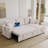 82" Reversible Sleeper Sofa with Linen Upholstery, Storage Chaise & USB Charging Port-1039111036
