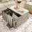 Farmhouse Lift Top LED Coffee Table With Storage-464484020