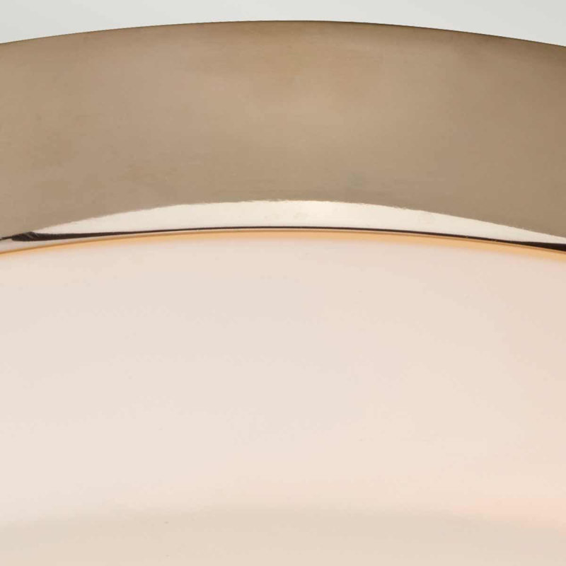 Harworth Flush Mount, 8.5cm H x 23.5cm W x 23.5cm D, Gold