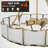 18.5" 4-Light Dimmable Gold Geometric Flush Mount Pendant Light