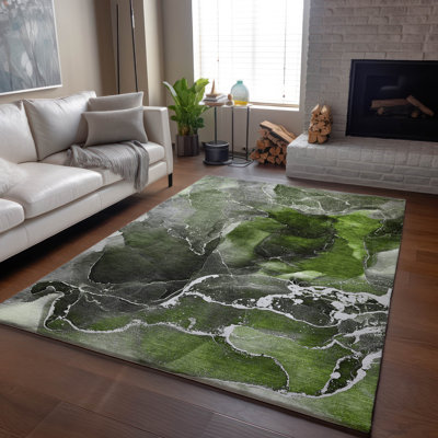 Tapis vert Cerrito AMF503 lavable à la machine de qualité supérieure