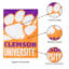 Drapeau de jardin en polyester 18 po x 13 po Clemson University