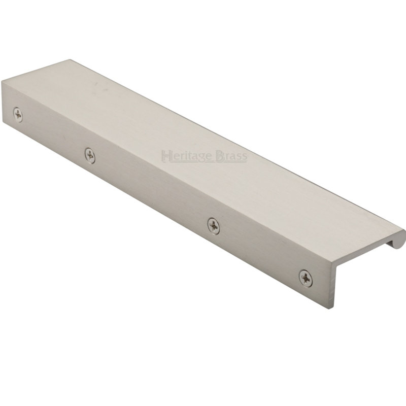 Heritage Brass EPR Edge Pull Cabinet Handle 20cm, Satin Nickel