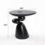 Table de bout moderne minimaliste, table de bout Lucky Stone. Matériau en fibre de verre, résistant à la chaleur et à l'eau. Idéal pour les espaces de vie en fibre de verre. Manger à l'extérieur, portable-418404877