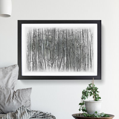Forest Woodland - Picture Frame Drawing